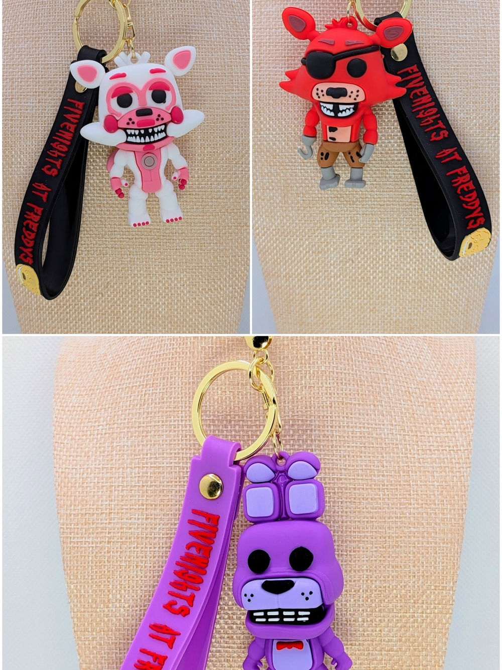 Five nights At Freddy's Keychain Bag Charm